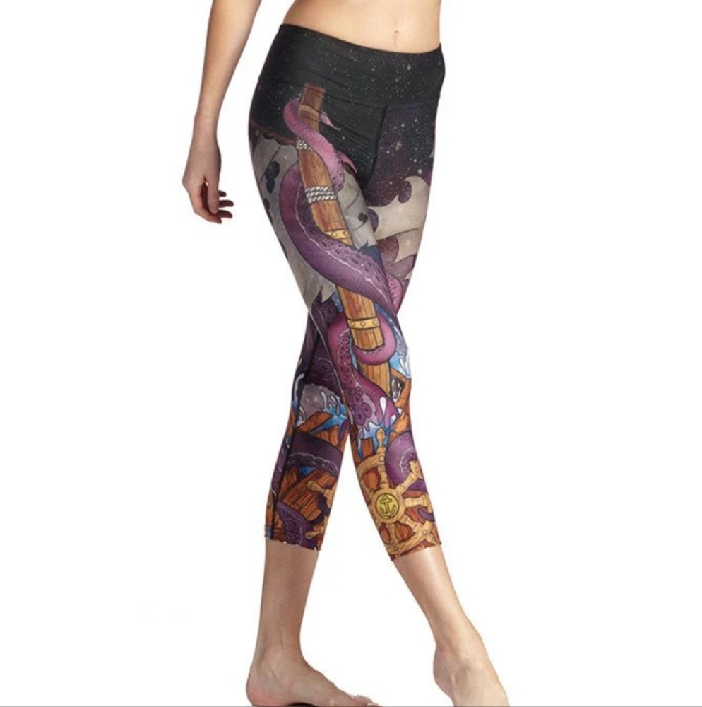 Werkshop octopus kraken Capri leggings